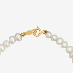 Pearl Type: Cultured Freshwater PearlsFeatures: Quick ShipCircumference: 5 1/2 InchJewelry Closure: Lobster ClaspShape: RoundStone Cut: RoundStone Millimeter Measurement: 3.5 Mm Length, 3.5 Mm WidthPearl Size: 3-5mmMetal Color: YellowChain Length: 5 1/2 InchChain Width: 3.5 MillimetersChain Construction: BeadCare: Wipe CleanBirthstone: June BirthstoneBracelet Type: Strand BraceletsMetal: 14k GoldIs Beaded: NoCountry of Origin: Imported Classic Beaded Bracelets With Lobster Clasp As Gift, Pearl Types, Strand Bracelet, Fresh Water, Freshwater Pearls, White, Color