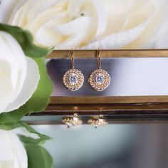 With intricate cubic zirconia details, these dainty drop earrings make a show-stopping statement for every special occasion. Lightweight and comfortable to wear for long periods. MATERIALS + MEASUREMENTS: - .925 Sterling Silver, 14K Gold or Rose Gold over Sterling Silver - Cubic Zirconia pave crystals - Height including hook 0.75 in (2 cm) x Width 0.4 in (1 cm) - Crystal Diameter 0.4 in (1 cm) - Hypoallergenic fish hook MATCHING JEWELRY ► Back Necklace NB053 - https://www.etsy.com/listing/537450 Dainty Rose Gold Necklace, Crystal Headband Wedding, Bridesmaid Gifts Earrings, Bridal Party Jewelry, Bridal Earrings Drop, Bridesmaid Gifts Jewelry, Earrings Rose Gold, Back Necklace, Crystal Headband