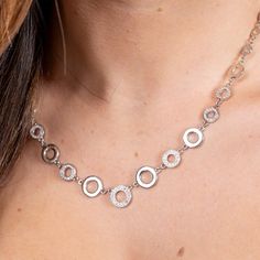 925 Sterling Silver with Rhodium Overlay Inset White Topaz Gemstones    18" in length   Weight 21.5 grams   T-bar clasp fastening Brass Pendant Necklace, Iconic Art, Halo Necklace, June Birthstone Jewelry, Zodiac Jewelry, Jewelry Ring Box, Pearl Jewellery Earrings, Silver Art, Evil Eye Jewelry