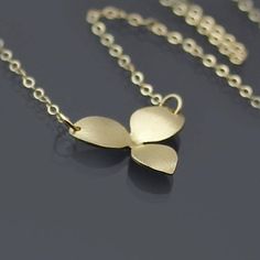 14k Gold Hydrangea Blossom Necklace Gold Hydrangea, West Lafayette, Hydrangea, Pendant Necklaces, Necklace Etsy, Blossom, Pearl Earrings, Necklaces, Ships