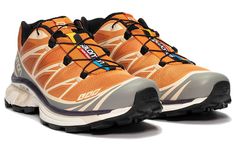 Salomon XT-6 Series 'Orange Grey' 417099 (SNKR/Unisex/Low Top/Wear-resistant) Salomon Shoes, Orange Shoes, Orange Grey, Hoka Running Shoes, Stylish Sneakers, Air Jordan Sneaker, Low Top, Perfect Pair, Running Shoes