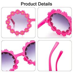 Adorable Daisy Flower Sunglasses for Your Little Sunshine Brighten up your child's day with our Kids Round Daisy Flower Sunglasses! Designed for outdoor sun protection, these charming and whimsical shades add a dash of retro flair to any outfit. The round frames, decorated with cute daisy petals, come in six cheerful colors, perfect for any little girl's sunny adventures. Whether it's a family outing, beach day, or festival party, these sunglasses will help your child step out in style while kee Daisy Sunglasses, Flower Sunglasses, Daisy Petals, Party Sunglasses, Small Animal Supplies, Round Frames, Aquarium Decorations, Formal Shoes For Men, Welcome Spring