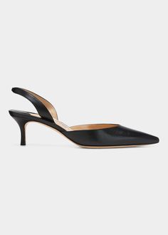 Manolo Blahnik Kitten Heels, Manolo Blahnik Carolyne, Manolo Blahnik Slingback, Manolo Blahnik Mules, Skincare Aesthetics, Black Slingback Heels, Manolo Blahnik Sandals, Black Heels Low, Manolo Blahnik Hangisi