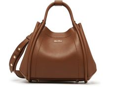 Women's Marin XS top handle bag | MAX MARA | 24S Formal Top Handle Bucket Bag With Adjustable Handle, Medium Evening Bags, Chic Evening Medium Bag, Chic Medium Evening Bags, Medium Bags With Detachable Handle, Evening Bags With Detachable Handle Medium Size, Luxury Medium Shoulder Bag With Detachable Handle, Evening Bags With Detachable Handle, Modern Medium Bag With Detachable Strap