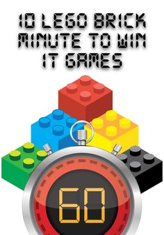 LEGO Themed Minute To Win It Games Six Bricks Lego Activities, Lego Vbs, Lego Classroom Theme, Lego Party Games, Vbs Games, Lego Camp, Games For Kids Classroom, Childrens Ministry Curriculum, Lego Theme