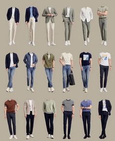 Diferentes tipos de looks masculinos para inspiração! Kpop Fashion Men, Guys Fashion Casual, Stil Masculin, Mode Swag, Mens Smart Casual Outfits, Mens Business Casual Outfits, Simple Casual Outfits, Minimalist Fashion Men, Classy Outfits Men