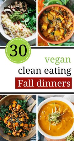 vegan clean eating fall dinners