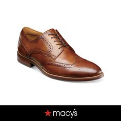 in stock Masculine Fitted Wingtip Dress Shoes, Formal Brown Oxfords With Removable Insole, Cognac Wingtip Shoes For Business Casual, Fitted Wingtip Dress Shoes With Removable Insole, Fitted Moc Toe Dress Shoes For Semi-formal Occasions, Fitted Brown Oxfords With Removable Insole, Classic Brown Dress Shoes With Cushioned Footbed, Cognac Wingtip Dress Shoes For Formal Occasion, Classic Brown Snip Toe Oxfords