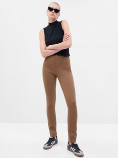 High Rise Ponte Skinny Pants | Gap