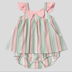 Super Cute I Have A Matching Dress For Mom As Well Sizes S & L Available Listed For $16. If Purchasing Both I’d Be Happy To Give You A Discount. Perfect For Easter And Spring Pink Cotton Dress For First Birthday, Sweet Pink Dresses For Playwear, Sweet Pink Playwear Dress, Dress For Mom, Juicy Couture Clothes, Terry Cloth Romper, Unisex Onesies, Vintage Romper, Couture Outfits