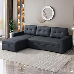 Amazon.com: Jintop 81.5" L-Shape Convertible Corner Couch,Upholstered Sectional Storage Chaise and Pull,Reversible Sleeper Sofa-Bed,W/ 3 Back Cushions,for Living Room,Office,Apartment,Light Grey : Everything Else L Shaped Sofa Bed, Office Dark, Upholstered Sofa Bed, Sectional Sofa With Storage, Sleeper Sectional Sofa, Modern Sleeper Sofa, Couch With Chaise, Living Room Apartment, Sofa With Storage