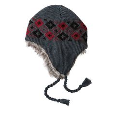 Stay warm while looking cool in this timeless knit trapper hat from Urban Pipeline.  Comes in original manufacturer's packaging with tags. Nice for gift giving!  Other colors and styles, as shown in the last picture, are available in our eBay store.  Faux fur trim and ear flaps provide extra warmth.  One size fits most.  Braided straps. Shell made of 62% acrylic, 38% polyester.  Lining made of 100% polyester. New with tags. MSRP (Retail Price): $28.00 Free shipping on this item. Shipping: Items Casual Beanie With Ear Flaps For Outdoor, Casual Beanie With Ear Flaps For Cold Weather, Casual Knitted Hat With Ear Flaps, Acrylic Hats For Outdoor, Cozy Adjustable Hat With Fleece Lining, Casual Winter Hat With Ear Flaps, Adjustable Acrylic Beanie For Outdoor, Cozy Adjustable Hats With Ear Flaps, Outdoor Acrylic Cap