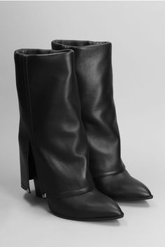 Boots in black leather, lapel, pointed toe, 110 mm heel, leather sole, Made in Italy, 100% leather | Marc Ellis Women's Boots in Black Leather | FW23/24 Shop Boots, High Heel Boots Ankle, Footwear Design Women, Heeled Ankle Boots, Accessories Branding, Boot Shop, Luxury Retail, Dream Wardrobe, Luxury Shoes