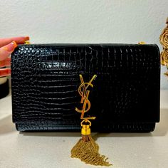 This Bag Is In Perfect Condition With No Damage Whatsoever , Originally Price On The Bag Is Currently 3,100 + Tax And Going Up. Ysl Cassandra, Bags Ysl, Saint Laurent Bags, Yves Saint Laurent Bags, Emboss, Alligator, Yves Saint Laurent, New Color, Saint Laurent