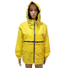 London Fog Yellow Hooded Zip Up Jacket Nwot Large 14 16 Girls Yellow Hooded Rainy Season Outerwear, Fitted Yellow Hooded Outerwear, Yellow Hooded Jacket With Double-lined Hood For Winter, Cheap Yellow Hooded Raincoat, Yellow Long Sleeve Outerwear With Double-lined Hood, London Fog, Yellow Jacket, Zip Up Jacket, Yellow And Black