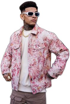 Trucker Jacket, All You Need Is, Fashion Nova, Mens Jackets, Tapestry, Size Small, Pink