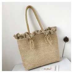 Free U.S. shipping. Style:  , color:Beige, suite for season：Summer, Autumn ，Anniversary, Date, Going out, Honeymoon, Material Straw, Beige Summer Straw Tote Bag Ruffle Beach Bags Summer Beige Straw Bag For Day Out, Beige Straw Beach Bag For Day Out, Chic Ruffled Shoulder Bag For Spring, Elegant Beige Beach Bag For Summer, Elegant Straw Beach Bag For Spring, Chic Beige Beach Bag For Spring, Chic Beige Beach Bag For Summer, Elegant Woven Shoulder Bag For Summer, Beige Summer Bag For Day Out