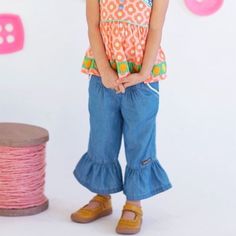 Matilda Jane Chambray Bug Ruffle Denim Size 10 Nwt Ships In One Business Day From Smoke Free Pet Free Home Playful Denim Blue Bottoms, Playful Denim Blue Bottoms For Spring, Casual Ruffled Bottoms For Playtime, Playful Blue Ruffled Bottoms, Denim Blue Cotton Jeans For Playtime, Denim Blue Cotton Jeans, Spring Playtime Denim Blue Jeans, Cute Denim Bottoms For Playwear, Playful Denim Blue Jeans For Summer