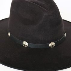 This 1/2 inch thick leather hatband is decorated with oval metal conchos. It is adjustable with a leather string tie.Made in the USASoft Genuine Leather*This product is for 1 single hat band. Hat not included. 100% Leather Austin Accent Hat Band Black Leather Silver Conchos Adjustable Western Concho Hat Bands For Country Events, Adjustable Flat Brim Felt Hat For Ranch, Adjustable Vintage Felt Hat For Fall, Adjustable Brimmed Country Style Felt Hat, Adjustable Brimmed Country Felt Hat, Country Style Adjustable Brimmed Felt Hat, Western Hat Bands With Concho For Curved Brim, Adjustable Leather Felt Hat With Flat Brim, Adjustable Wide Brim Felt Hat For Rodeo