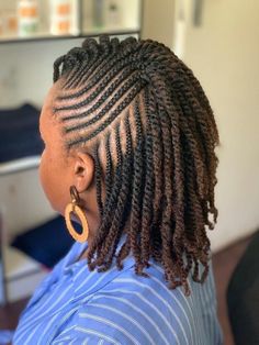 Two Strand Cornrows Flat Twist, Summer Nails Wedding Guest, Cornrows And Two Strand Twists, Kinkin Twist Braid, Flat Twist And Two Strand Twist Style, Flat Twist Hair Styles, Two Stand Flat Twist Natural Hair, Twist Natural Hairstyles For Black Women, Natural Braiding Hairstyles