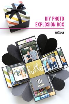 the diy photo explosion box is an easy and fun project to do with your family