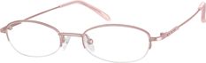 Zenni Womens Lightweight Oval Prescription Eyeglasses Rose Gold Stainless Steel 463619 Rose Gold Glasses, Pink Rims, Oval Glasses, Gold Glasses, Oval Eyeglasses, Zenni Optical, Cute Frames, Cute Glasses, Cool Glasses