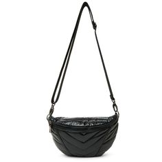 Be cool and stylish with the Little Runaway bag from Think Royln. With its patent nylon construction, zipper closure, adjustable web strap, and back pocket, this lightweight and chic belt bag won't weigh you down. Put your essentials in it and go anywhere with classic style. Dimensions: Height: 7.5" Width: 10.5" Depth: 2.5" Material: Bag exterior: 100% polyester Bag interior: 100% polyester Lightweight quilted polyfill Front zipper closure Outside pockets include: back zipper pocket Inside pocke Trendy Outdoor Belt Bag With Zipper Pocket, Trendy Outdoor Belt Bag With Zipper Closure, Trendy Outdoor Belt Bag With Adjustable Strap, Trendy Belt Bag With Removable Pouch For Outdoor, Trendy Belt Bag With Zipper Pocket For Outdoor Activities, Trendy Belt Bag With Zipper Pocket For Outdoor, Diy Purse Organizer, Think Royln, Chic Belt