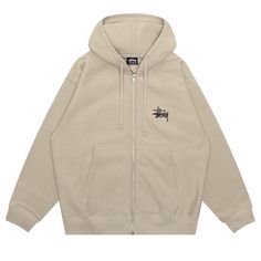 Find STÜSSY Basic Zip Hoodie 'khaki on Editorialist. Stussy Basic Zip Hoodie 'Khaki' Urban Khaki Hoodie With Double-lined Hood, Khaki Hooded Jacket For Streetwear, Urban Khaki Sweatshirt For Winter, Beige Adjustable Hood Jacket For Streetwear, Beige Hooded Jacket With Adjustable Hood For Streetwear, Khaki Outerwear With Kangaroo Pocket For Streetwear, Stüssy Hoodie, Mens Activewear, Khaki Green