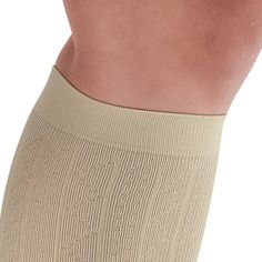 Ames Walker Women's Moderate Compression Support Patterned Dress socks with 15-20 mmHg compression have an attractive, knitted-in diamond pattern, and are made of soft microfiber nylon for a fashionable, comfortable fit. Amazing look, amazing price! Support socks just got better looking and more comfortable! Features: Same great compression and durability as our Style 110 A fashionable pattern knitted in Reciprocated (reinforced) heel with comfortable toe pocket A soft non-restrictive top band f Comfortable Fitted Cream Socks, Cream Stretch Knee-high Socks, Comfortable Fitted Knee-high Socks, Beige Fitted Full-length Legwear, Beige Stretch Knee-high Stockings, Comfortable Fitted Knee-high Hosiery, Beige Stretch Knee-high Legwear, Beige Fitted Knee-high Socks, Comfortable Beige Knee-high Socks