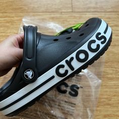 Women Size :8 Black Color Brand New Black Crocs Aesthetic, Crocs Aesthetic, Black Crocs, Shoes Crocs, Crocs Black, Women's Crocs, Kids Sandals, Crocs Shoes, Gta 5