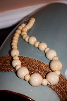 "Large chunky wooden necklace made of light wood beads in varying sizes. The larger wooden beads are about 1\" in diameter. The length is adjustable, from 17 to 20 inches. Want to see it in dark chestnut? https://www.etsy.com/listing/110032423/large-wood-beads-necklace-chunky-wooden?ref=shop_home_active_3 Also available in natural: https://www.etsy.com/listing/179313600/large-wood-beads-necklace-chunky-wooden?ref=shop_home_active_1 Visit my shop for more necklaces: http://www.etsy.com/shop/squee Earring Hanger, Necklace Wood, Wooden Bead Necklaces, Big Necklace, Natural Jewelry, Wood Bead Necklace, Wooden Necklace, Necklace Chunky, Earring Holder