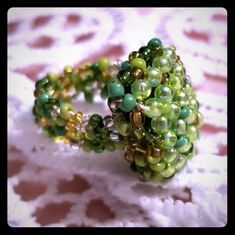 This Handmade, Beaded Ring Is So Cute And Unique That It's Sure To Grab The Attention Of Others. It Features An Oval Green Design And Fits A Ring Size 5.5-6.5. Brand New, Never Worn. Beaded Animal Rings, Adjustable Beaded Rings For Parties, Adjustable Beaded Party Rings, Handmade Green Rings For Party, Green Beaded Rings For Gifts, Green Beaded Rings For Gift, Bunny Ring Beads, Beaded Ring, Ring Color