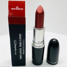 New In Box, Never Used- Mac Fresh Moroccan Is A Moderately Warm-Toned, Dark Brown With A Frost Finish. It Is A Permanent Lipstick That Retails For $21.00 And Contains 0.1 Oz. Open To Offers *Check Out My Other Listings :) Cosmetics+ 1970s Makeup, Permanent Lipstick, Aesthetic Galaxy, Makeup Mac, Beautiful Lipstick, Dark Lipstick, Makeup Help, Eyeliner Makeup, Easy Makeup