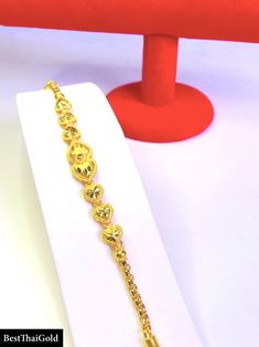 This Shop has a Special Free Gift (Chain) for Every Order. 😊🙏 Item: 1 x Bracelet For: Unisex Type: GOLD PLATED over Brass, Nickel free Gold Purity: 96.5% Surface: Sand Matted Length: ~ 6 inches Weight: ~ 11 grams Color: Yellow Gold ( slightly +/- from photo ) Handmade from Thailand. Thai gold plating technic really solid and stunning look. Rewarding your life from hard working, match up your dress, bridesmaid wedding engagement or a gift to someone special for you. The Craftsmanship of Thai Je Yellow Gold Plated Bracelets As Gift, Yellow Gold-plated Bangle Bracelet, Yellow Bracelet Jewelry For Festivals, Yellow Festival Bracelet Jewelry, Gold Plated Yellow Bracelets For Festivals, Gold Plated Yellow Gold Bracelet For Celebrations, Gold Plated Yellow Bracelet Jewelry, Yellow Gold Plated Bracelets For Celebration, Yellow Gold Plated Bracelet Jewelry