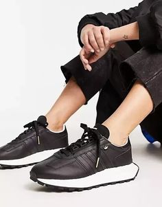 Adidas Retropy E5 Sneaker Black Leather Women’s 10 $135 | eBay Adidas Retropy E5, Adidas Retropy, Adidas Branding, Boost Shoes, 2024 Outfits, Best Black, Profile Design, Black Sneakers, Tennis Shoes