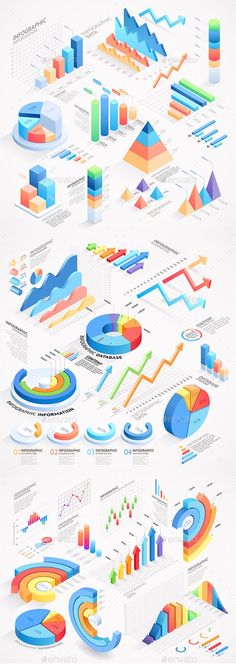 a large poster with many different types of infos on it, including graphs and pies