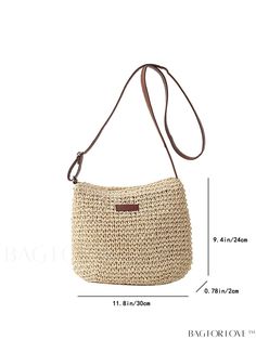 BagForLove - Stylish Straw Bag with a Minimalist Design Product Description Color Beige Type Straw Bag Bag Size Medium Strap Type Double Handle Pattern Type Plain Closure Type Zipper Style Minimalist Material Straw Size Chart INCH CM Strap Length Bag Length Bag Width Bag Height 46.5 inch 11.8 inch 0.8 inch 9.4 inch Strap Length Bag Length Bag Width Bag Height 118 cm 30 cm 2 cm 24 cm Details Pictures Similar Products h2 { text-align: center; } /* æ¢è¡ */ li{ white-space: normal; word-break: bre