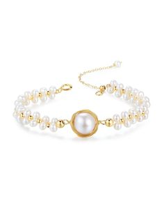 Discover the elegance and beauty of our Coco Kim Classic Wrapped Series Stargazer Pearl Bracelet. Handcrafted with care and attention to detail, this stunning bracelet features a classic wrapped design and luminous pearls that will add a touch of sophistication to any outfit. Elevate your style and make a statement with this must-have accessory. Metal: 14k Gold Filled Pearl: Freshwater Pearls Main Pearl Diameter: 13-15mm (including metal parts) Chain Length: 150mm + 50mm adjustable chain Elegant Pearl Bracelet With Pearl Pendant, Elegant Adjustable Bracelet With Pearl Pendant, Luxury Bracelets With Pearl Charm, Elegant Adjustable Bracelets With Pearl Pendant, Adjustable Luxury Pearl Bracelet, Luxury Adjustable Round Pearl Bracelet, Yellow Gold Pearl Jubilee Bracelet, Luxury Yellow Gold Bracelets With Pearl Drop, Timeless Round Gold Pearl Bracelet