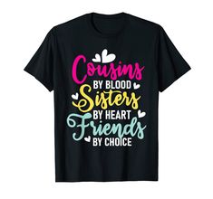 PRICES MAY VARY. Solid colors: 100% Cotton; Heather Grey: 90% Cotton, 10% Polyester; All Other Heathers: 50% Cotton, 50% Polyester Imported Pull On closure Machine Wash Do you have a Cousin? Are you looking for a Design for a Newly Promoted Cousin or any Favorite Cousin in the family? This Cousin design is perfect for any cousin who enjoys being part of the family and childhood memories. This Cousin design is an exclusive novelty design. Grab this Cousin design for a Newly Promoted Cousin for a Favorite Cousin, Matching Family T Shirts, Sisters By Heart, Reveal Party, Reveal Parties, Gender Reveal Party, Shower Party, Pregnancy Announcement, Gender Reveal