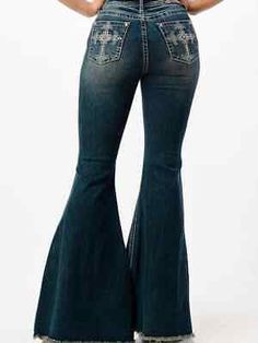 Women's Grace In LA HIGHWAIST CROSS BELL BOTTOM FLARE DENIM JEANS in 7 SIZES! | eBay Jeans With Gemstones, Cute Bell Bottom Jeans, Cute Denim Jeans, Bedazzled Flare Jeans, Mexican Flare Jeans, Bellbottom Pants Outfits, Mexican Jeans, Low Rise Bell Bottom Jeans, Bejeweled Jeans