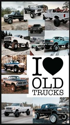 i love old trucks with pictures of them