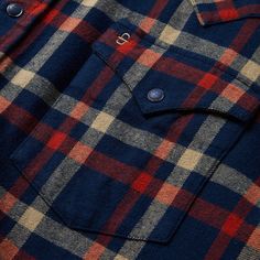 This rugged flannel shirt features a rich navy blue plaid print. Authentic Western details include a snap front, one-point curved back yoke and a three snap cuff. A spread collar with collar stays keeps the shirt looking sharp, while subtly embossed Stetson logos on the chest pocket and sleeve placket further augment the style. It’s made from a garment washed brushed twill flannel that hangs well while keeping its shape and only gets better with age. Brushed Twill Flannel One-Point Curved Back Y Navy Fall Shirt With Button Closure, Navy Shirt With Button Closure For Fall, Blue Button-up Flannel Shirt With Snap Buttons, Blue Flannel Shirt For Fall, Plaid Cotton Flannel Shirt With Snap Buttons, Plaid Flannel Shirt With Snap Buttons, Collared Flannel Shirt With Buttons, Collared Plaid Shirt With Snap Buttons, Blue Buttoned Flannel Shirt