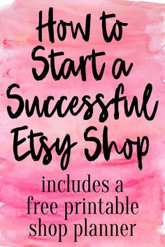 Starting an Etsy Shop – FREE Printable Shop Planner routineplanner #thehappyplanner⭕. Starting An Etsy Shop, Starting Etsy Shop, Etsy Marketing