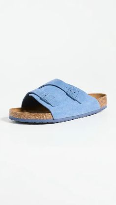 Birkenstock Lutry Premium Suede Clog | Shopbop Suede Footbed Sandals With Tang Buckle And Round Toe, Casual Suede Footbed Sandals With Suede Lining, Birkenstock Sandals Men, Birkenstock Zurich, Elemental Blue, Men Birkenstock, Boston Clogs, Birkenstock Sandals Arizona, Suede Clogs