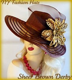 Excited to share the latest addition to my #etsy shop: Kentucky Derby Hats, Hats For Horse Races, Couture Designer Hats, Ladies Brown Wide Brim Fashion Hat, Gold Brown Leopard Flower Hat https://etsy.me/3Nyrx9J #brown #wedding #gold #churchhats #hatsforhorseraces #nyfa Luxury Brown Top Hat For Kentucky Derby, Luxury Brown High Crown Hat, Brown Kentucky Derby Hats, Mother Of The Bride Hats, Church Lady Hats, Leopard Flower, Tea Hats, Custom Made Hats, Horse Races