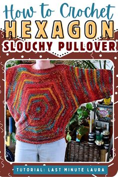 Hexagon Pullover, Sweater Patterns, Pullover Pattern