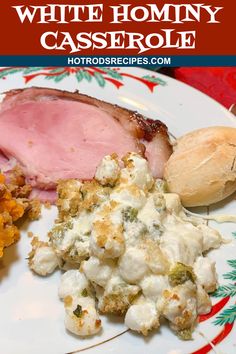 White Hominy Casserole with Ham Hominy Dessert Recipes, Hominy Recipes Casseroles, White Hominy Recipes, Hominy Recipes Side Dishes, Canned Hominy Recipes, Hominy Salad, Hominy Casserole, Hominy Recipes, Canned Hominy