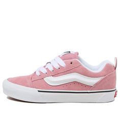 Vans Knu Skool 'Pink' VN000CS0C3S Womens Vans Shoes, Light Pink Sneakers, Rose Vans, School Wishlist, Girly Christmas Gifts, Cute Vans, Girly Christmas, Vans Pink, Pink Vans