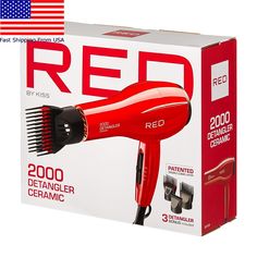 Store New Arrivals Add to Favorite View Feedback Contact Hair Blower Blow Dryer with 3 Comb Attachments Red for Styling Straighten Drying Description Power Source Corded Electric Color Red Wattage 2000 watts Material Ceramic Product Dimensions 10.86 x 3.63 x 8.86 inches; 1 Pounds Size 1 Count (Pack of 1) Returns 30 Days Free Returns Shipping Fast and Free Shipping Satisfaction 100% Customer Satisfaction Handling Time Normally 1 or 2 days only Ceramic Hair Dryer ensures smooth and frizz-free resu Blow Dryer With Comb, Hair Blower, Ceramic Hair, Fun Shots, Blow Dryer, Frizz Free, 1 Or 2, Air Filter, Power Source