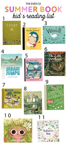 children's books with the title summer book list